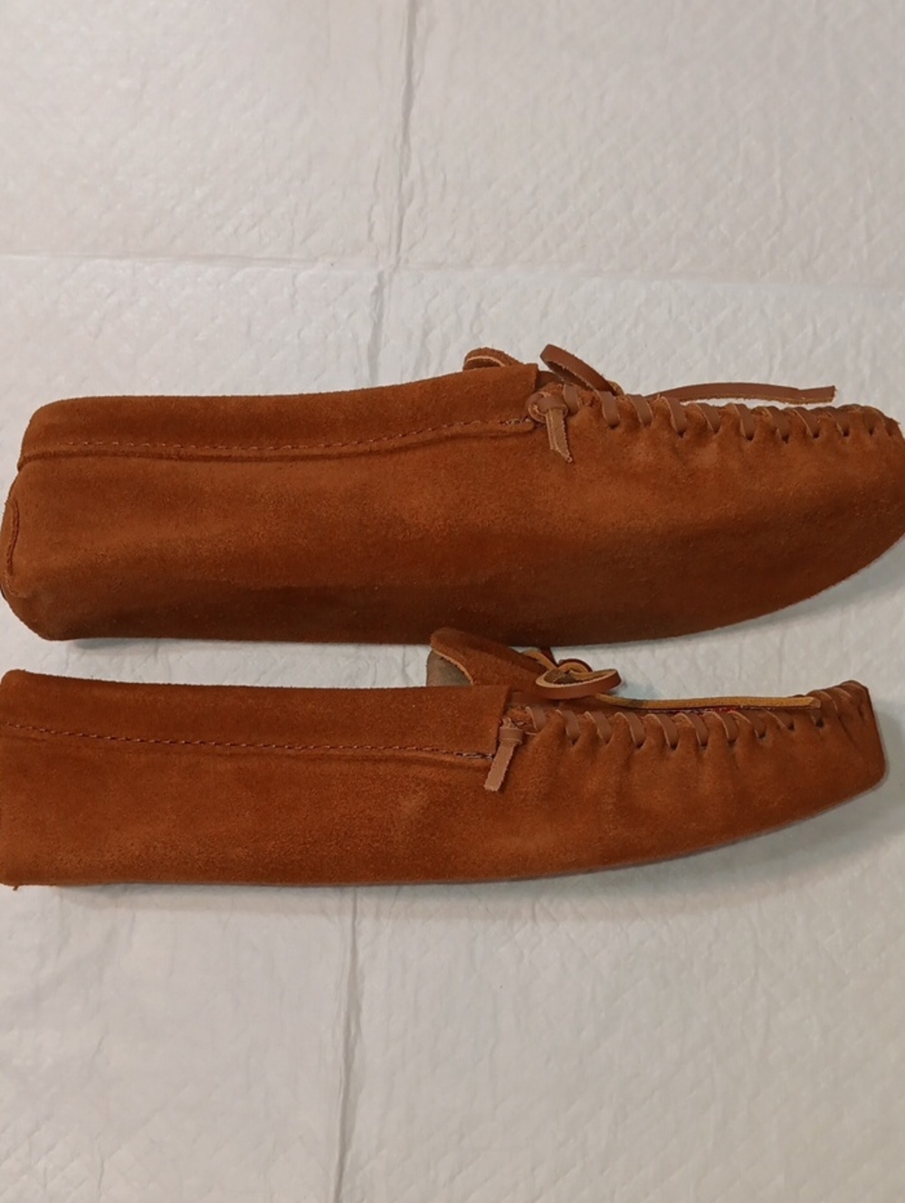 Minnetonka Mens Brown Suede Animikii Thunderbird Beaded Moccasins 10 - Picture 6 of 11